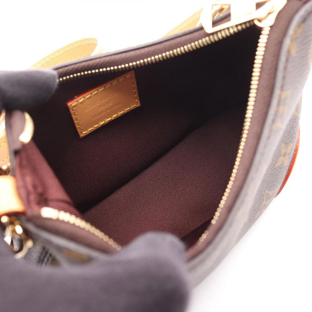 Louis Vuitton Leather Brown Canvas Handbag Monogram Boulogne